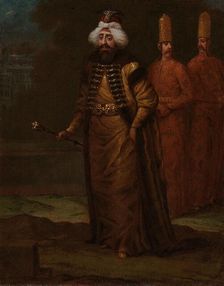 Sultan Ahmed III, c.1727-c.1730. Creator: Jean Baptiste Vanmour
