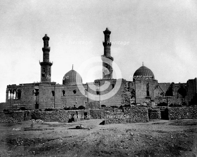 Sultan Barquq Mosque, Cairo, Egypt, 1878. Artist: Felix Bonfils