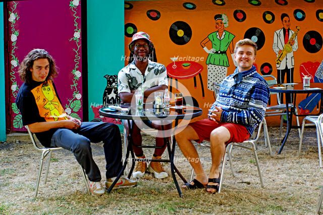 Sultan Stevenson Trio, Verdict Jazz Club, Brighton, East Sussex, 6 Aug 2022. Creator: Brian O'Connor.