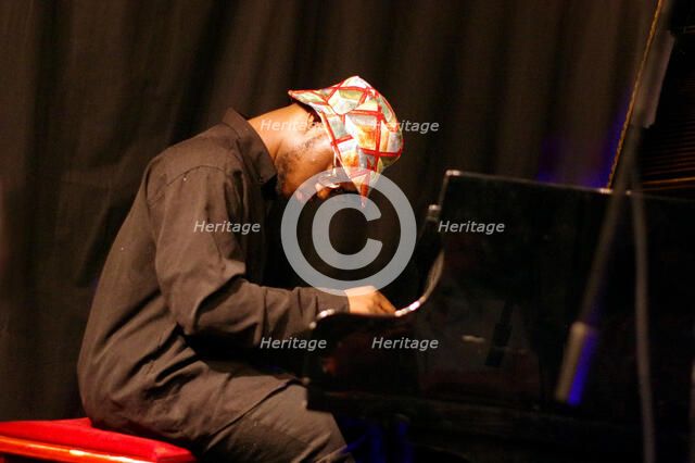 Sultan Stevenson, Sultan Stevenson Trio, Verdict Jazz Club, Brighton, East Sussex, 6 Aug 2022. Creator: Brian O'Connor.