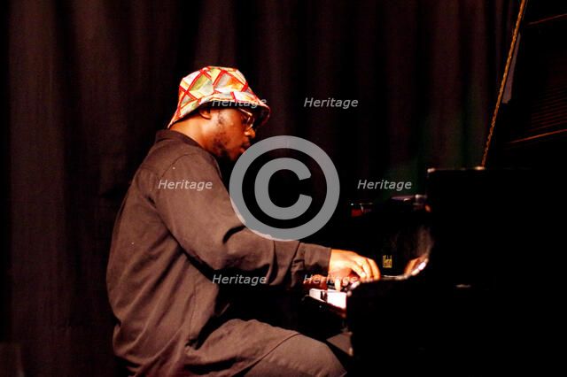 Sultan Stevenson, Sultan Stevenson Trio, Verdict Jazz Club, Brighton, East Sussex, 6 Aug 2022. Creator: Brian O'Connor.