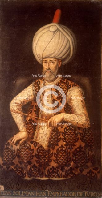 Sultan Suleiman I the Magnificent, 17th century. Artist: Anonymous  