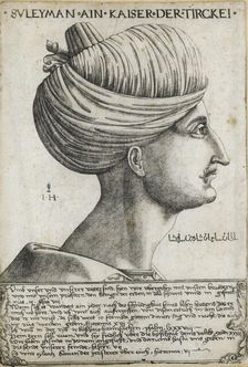 Sultan Suleiman I the Magnificent, ca 1530. Artist: Hopfer, Hieronymus (1500-1563)