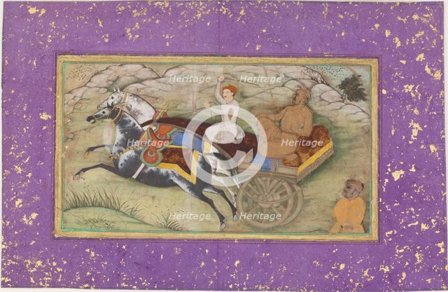 Sultan Salim in a Carriage, ca. 1603. Creator: Unknown.