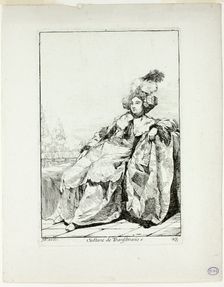 Sultane de Transilvanie, plate 23 from Caravanne du Sultan à la Mecque, 1748. Creator: Joseph-Marie Vien the Elder