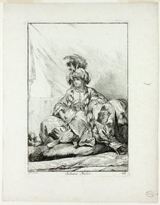 Sultane Noire, plate 28 from Caravanne du Sultan à la Mecque, 1748. Creator: Joseph-Marie Vien the Elder