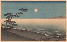 Suma Beach in Moonlight, c1930. Creator: Yoshimune, Utagawa II (1863-1941)