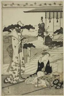 Suma, from the series "A Fashionable Parody of the Tale of Genji", c1789/94. Creator: Hosoda Eishi