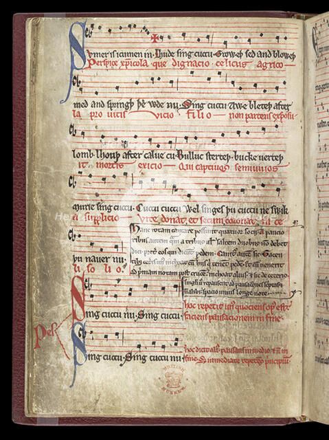 Sumer Is Icumen In, c. 1260-1270. Artist: Anonymous  