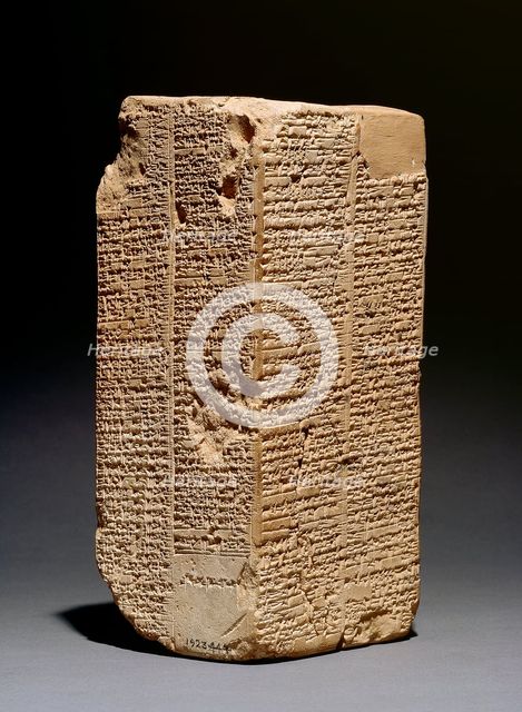 Sumerian King List Prism, Isin-Larsa period, c2004BC-c1595 BC. Artist: Unknown.