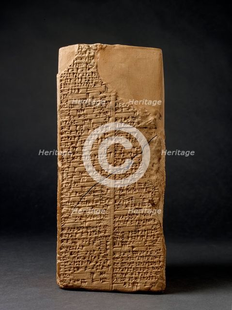 Sumerian King List Prism, Isin-Larsa period, c2004BC-c1595 BC. Artist: Unknown.