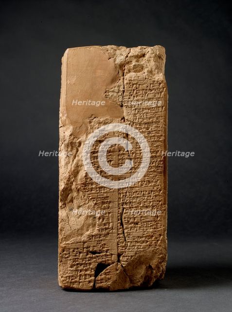 Sumerian King List Prism, Isin-Larsa period, c2004BC-c1595 BC. Artist: Unknown.