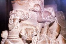 Sumerian Libation Vase Hero Gilgamesh, Bulls and Birds from Warka, Uruk, South Iraq, c2000 BC