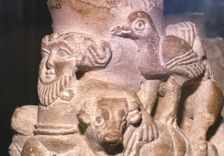 Sumerian Libation Vase Hero Gilgamesh, Bulls and Birds from Warka, Uruk, South Iraq, c2000 BC