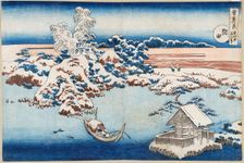 Sumida, from the series Snow, Moon, and Flowers (Setsugekka), 1831-1833. Creator: Hokusai, Katsushika (1760-1849)