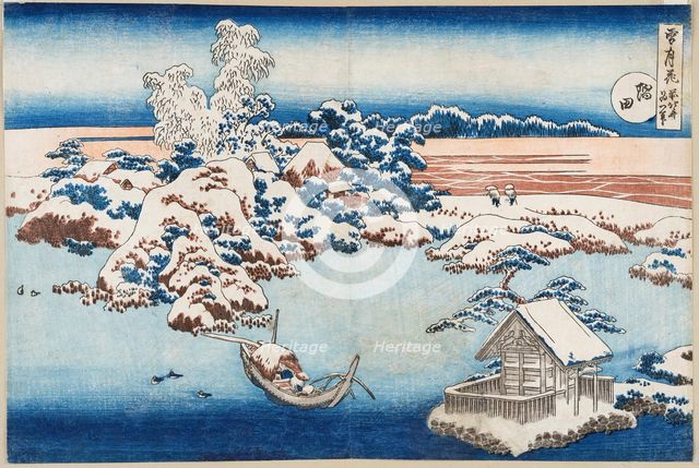 Sumida, from the series Snow, Moon, and Flowers (Setsugekka), 1831-1833. Creator: Hokusai, Katsushika (1760-1849).