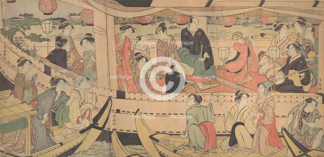 Sumida River Holiday, 1788-90. Creator: Torii Kiyonaga.