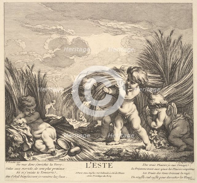 Summer, 1735-86. Creator: Claude Augustin Duflos le Jeune.