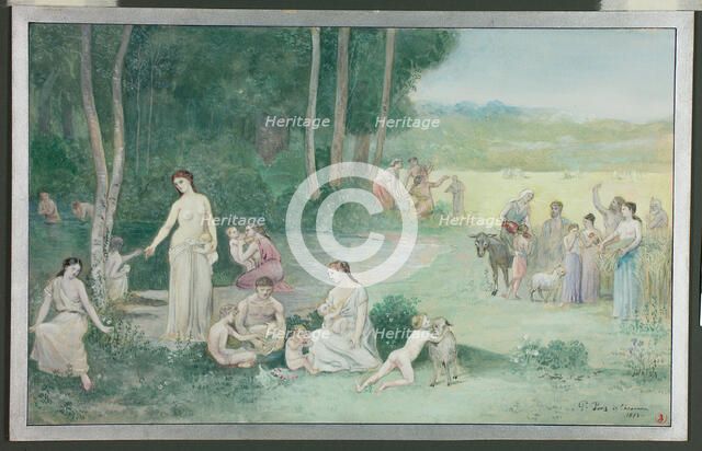 Summer, 1873. Creator: Pierre Puvis de Chavannes.