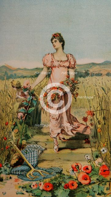 Summer, 1889. Creator: Narciso Méndez Bringa.