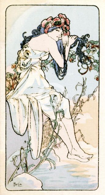 'Summer', 1900. Artist: Alphonse Mucha