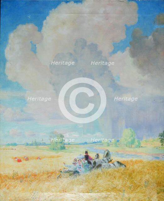 Summer, 1922. Artist: Kustodiev, Boris Michaylovich (1878-1927)