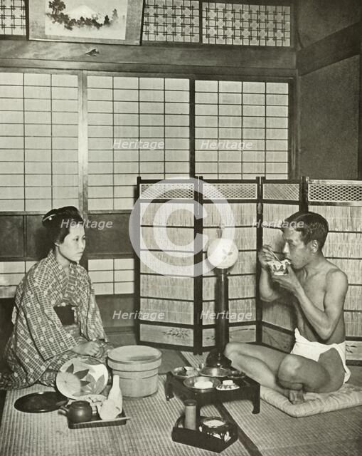 'Summer Negligee at Kumamoto', 1910. Creator: Herbert Ponting.