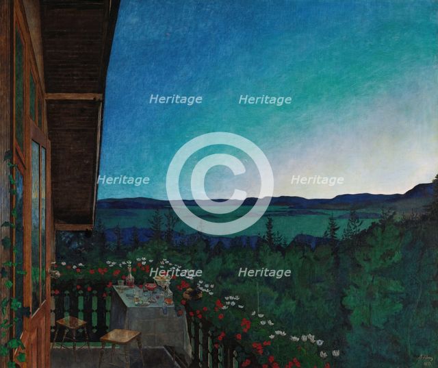 Summer Night, 1899. Creator: Harald Sohlberg.