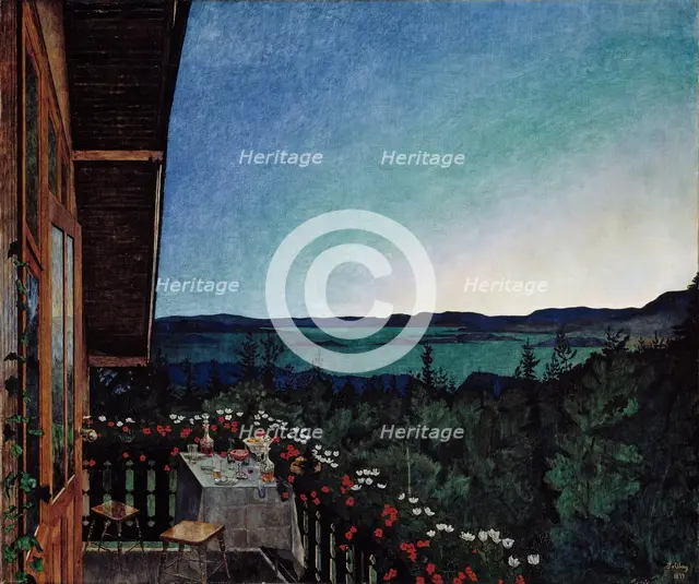 Summer Night. Artist: Sohlberg, Harald (1869-1935)