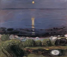 Summer Night by the Beach. Artist: Munch, Edvard (1863-1944)
