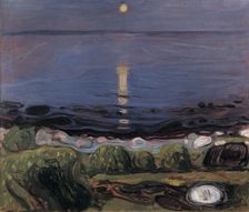 Summer Night by the Beach. Artist: Munch, Edvard (1863-1944)
