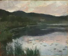 Summer Night. Study, 1886. Creator: Kitty Lange Kielland