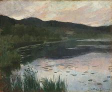 Summer Night. Study, 1886. Creator: Kitty Lange Kielland