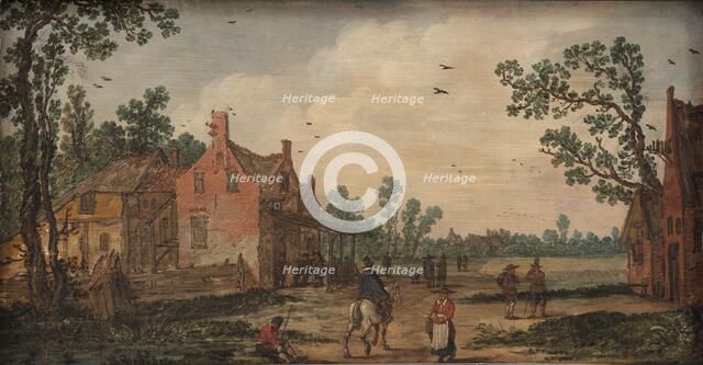 Summer at the "Lily" Tavern, 1623-1626. Creators: Jan van Goyen, Esaias van de Velde.