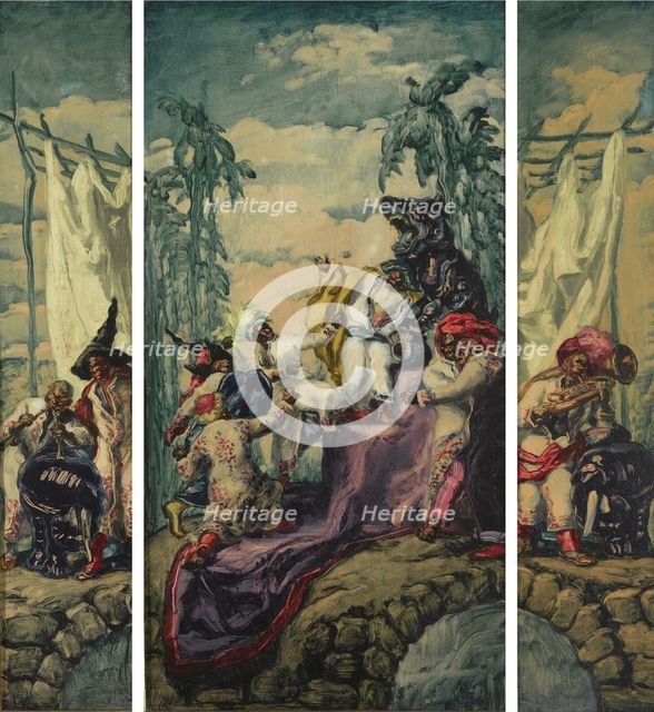 Summer - Africa (Triptych), 1917-1918. Artist: Sert, José María (1874-1945)