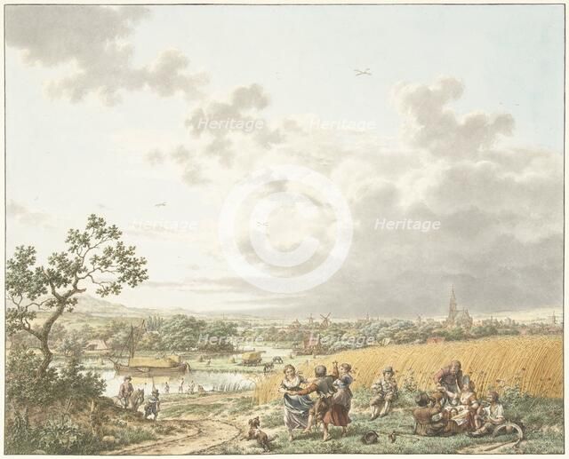 Summer, afternoon and sky; the four seasons, times of day and elements, 1797. Creator: Jacob Cats.