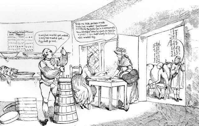 'Summer Amusement at Farmer G----'s near Windsor', 1786. Artist: Unknown