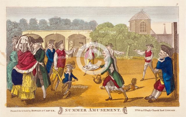 'Summer amusement',  possibly at White Conduit House, Islington, London, c1784. Artist: Anon