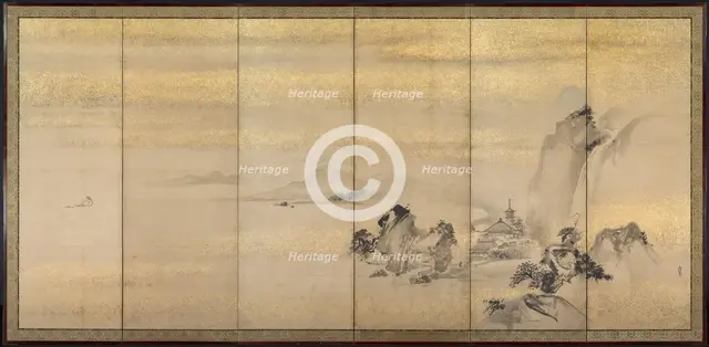Summer and Winter Landscapes (one of a pair), 1600s. Creator: Kano Naonobu (Japanese, 1607-1650).