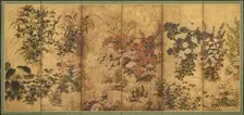 Summer and autumn flowers, Edo period, 17th century. Creator: Unknown