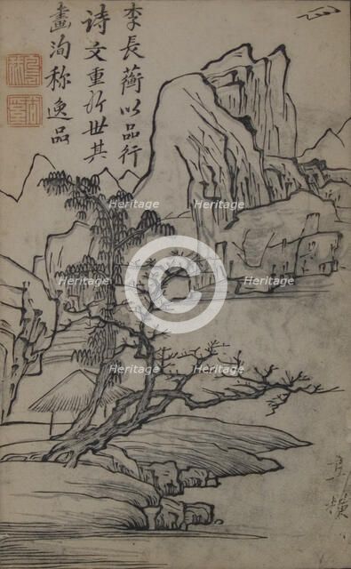 Summer and Paulownia Tree (A Page from the Jie Zi Yuan). Creator: Unknown.