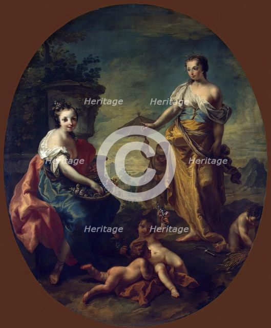Summer and Spring, 1747. Creator: Anton Kern.