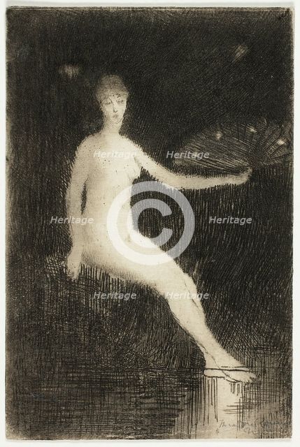 Summer (Black and White Version), 1888. Creator: Theodore Roussel.