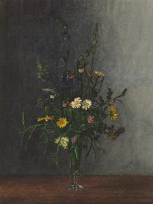 Summer Bouquet of Wild Flowers with Dandelions, 1863. Creator: Leon Bonvin