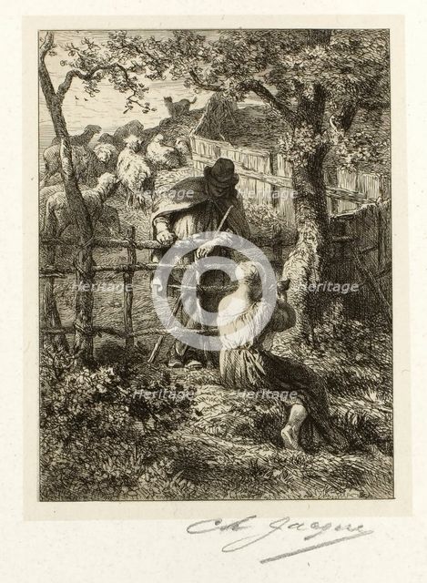 Summer, c. 1865. Creator: Charles Emile Jacque.
