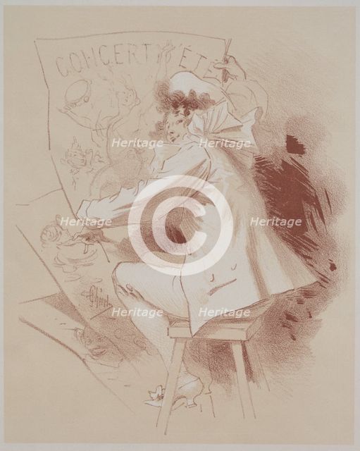 Summer Concert, c. 1895-1900. Creator: Jules Chéret (French, 1836-1932); Chaix.