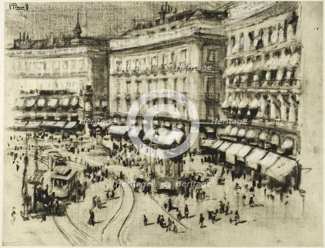 Summer Day in Madrid, c. 1903. Creator: Joseph J Pennell.