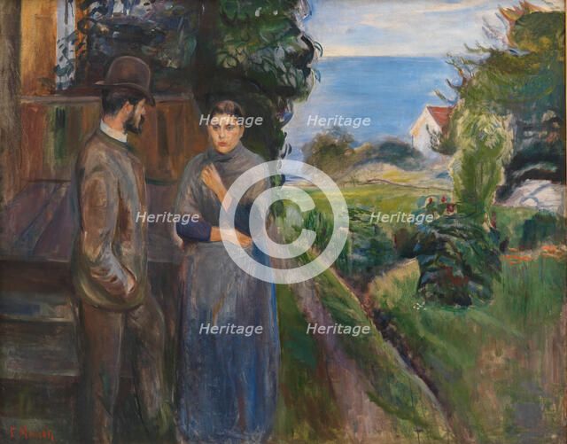 Summer Evening, 1889. Creator: Edvard Munch.