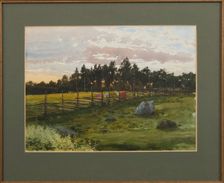 Summer evening, 1893. Artist: Benois, Albert Nikolayevich (1852-1936)
