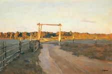 Summer evening , 1900. Creator: Levitan, Isaak Ilyich (1860-1900)